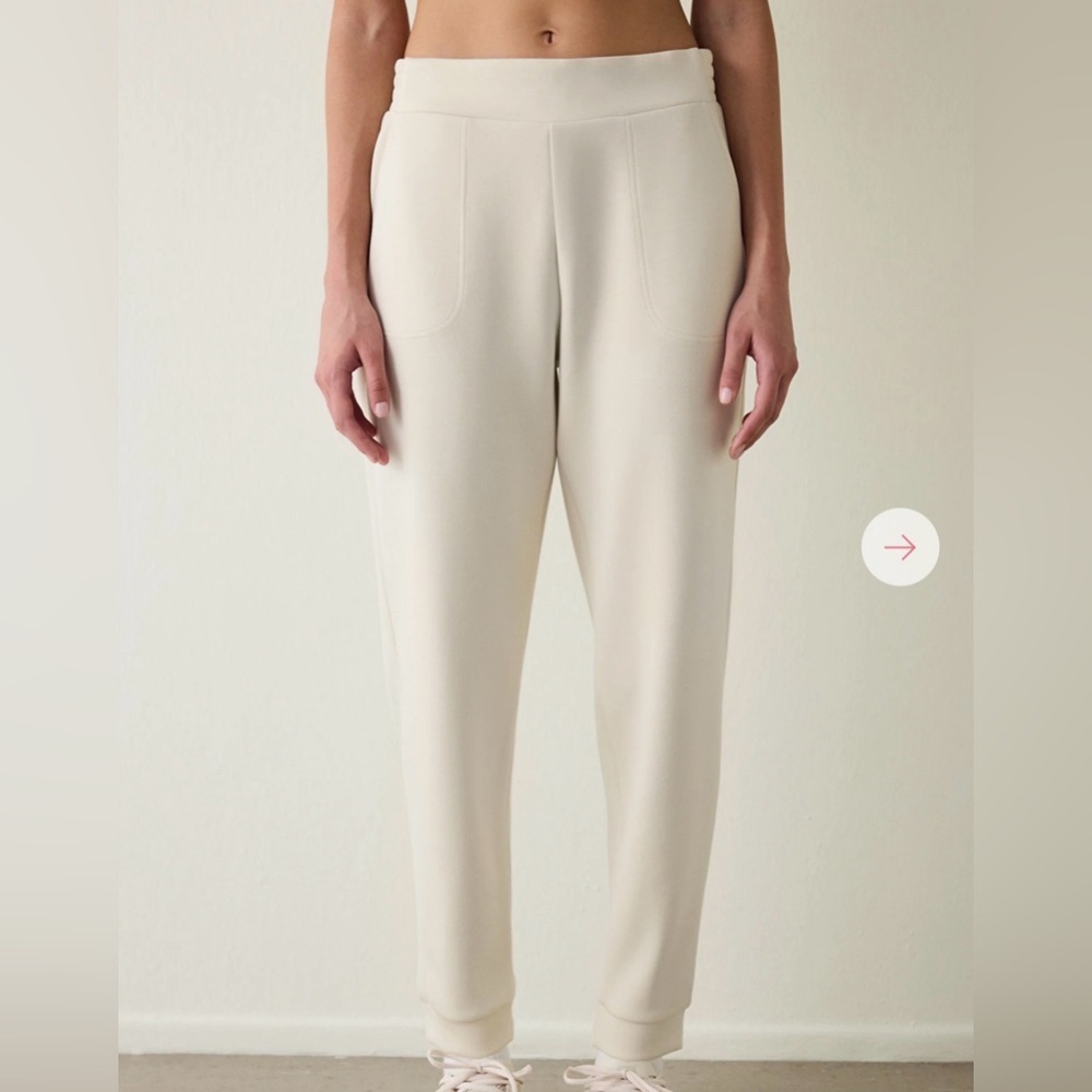 Slim High-Rise Cream Ponte Pants size XS/S - Picture 1 of 10